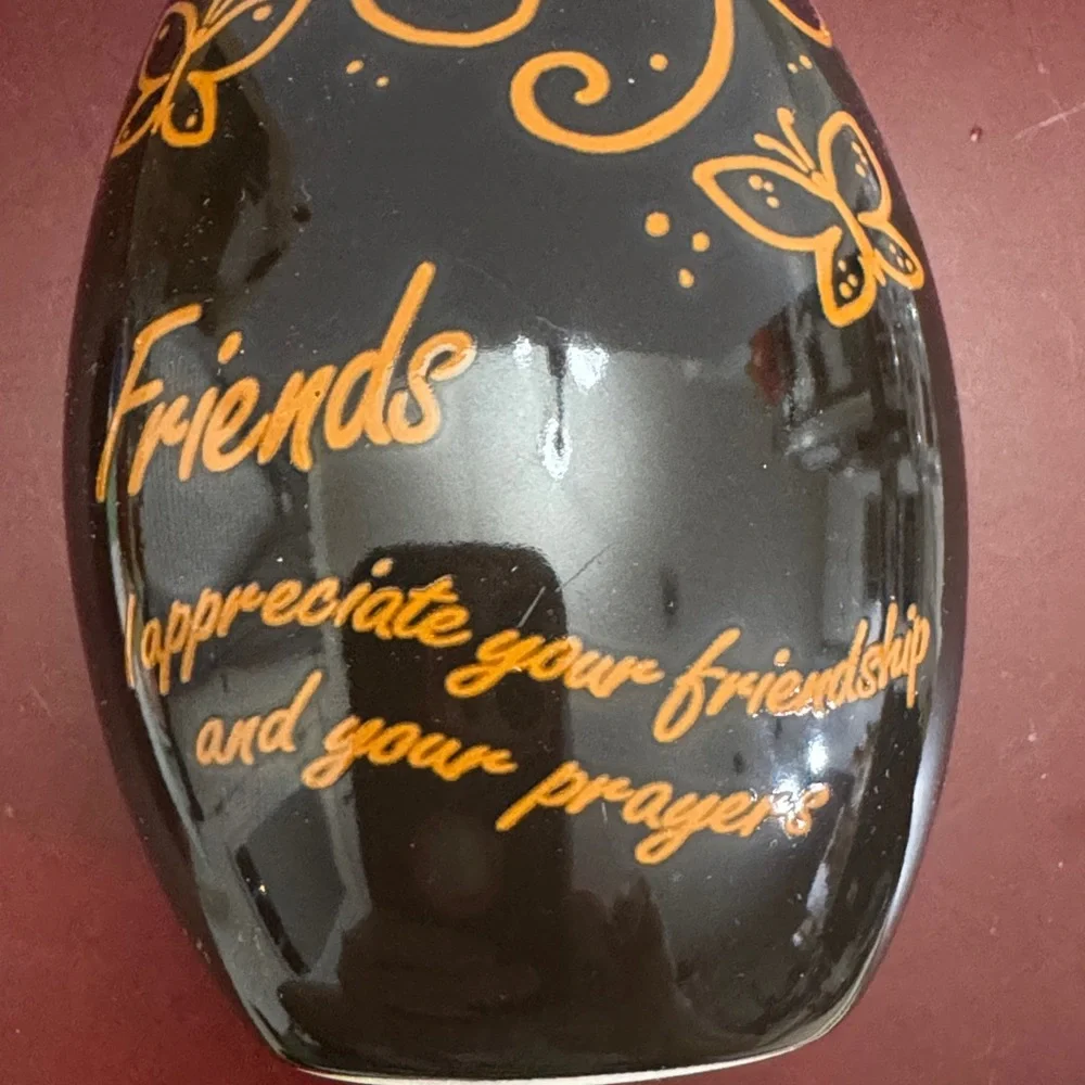 Vintage Carson Mini Vase with Lovely Friend Saying